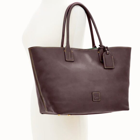Nwt Dooney & Bourke Florentine Leather Medium Russel Tote Bag - Picture 13 of 13